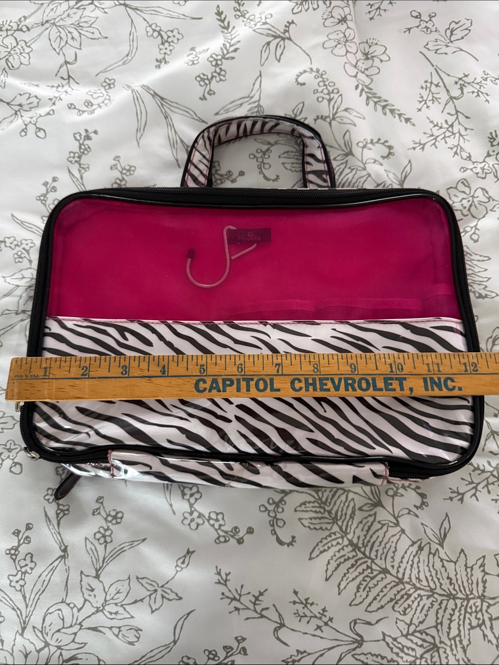 Pink Zebra Print Travel Tote Bag - Women - Picture 2 of 12